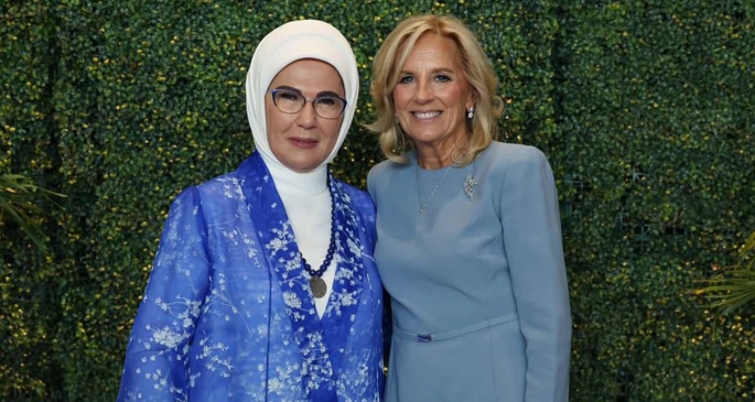 Emine Erdoğan'dan ABD Başkanı Biden'ın eşi Jill Biden'a teşekkür