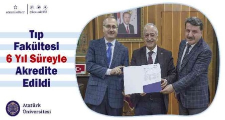 Tıp fakültesi 6 yıl süreyle akredite edildi