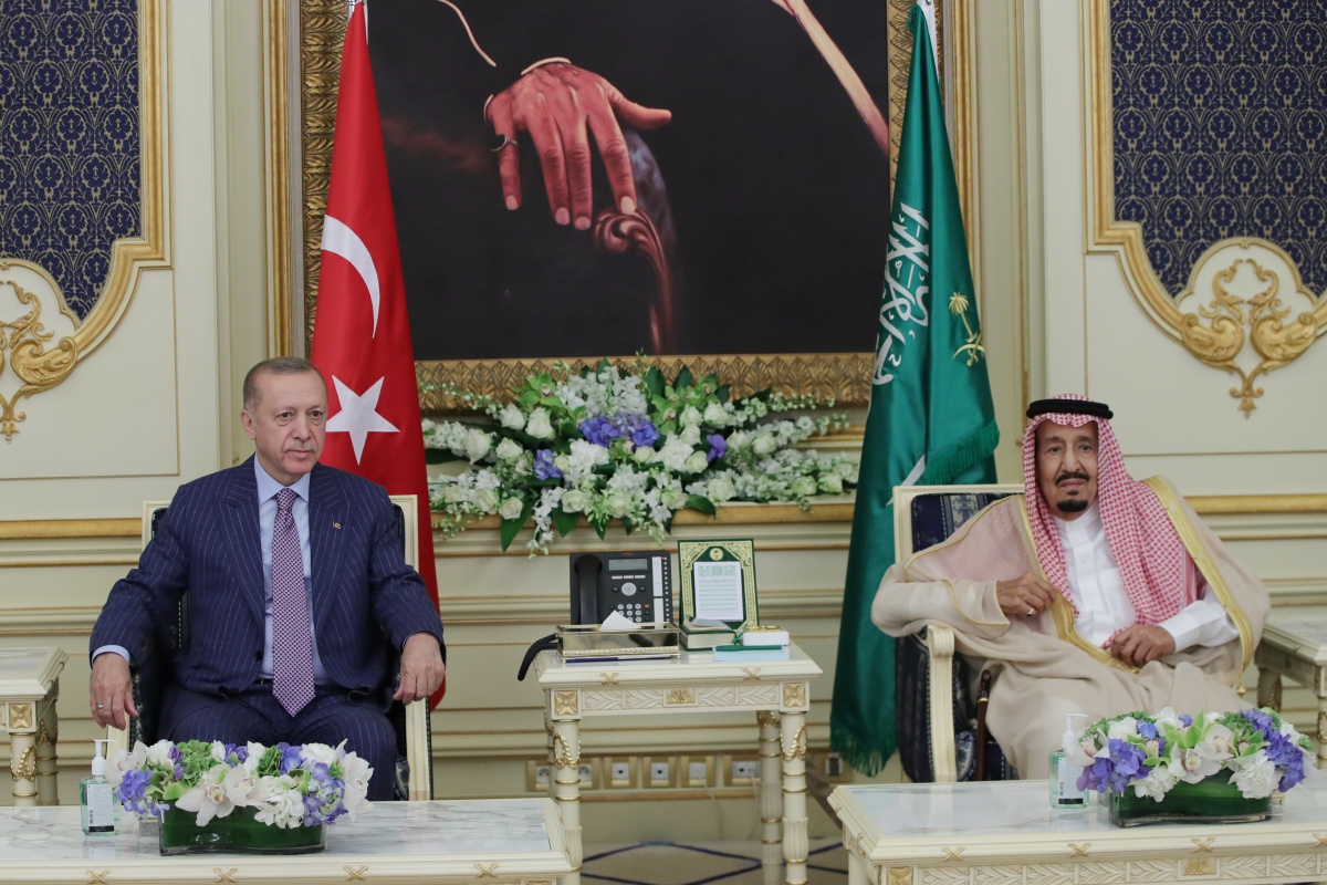 Cumhurbaşkanı Erdoğan, Suudi Arabistan Veliaht Prensi Selman'la görüştü