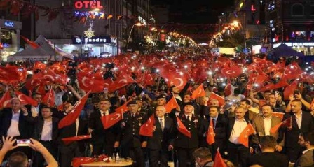 Erzurum, 15 Temmuz'da yine tek yürek oldu