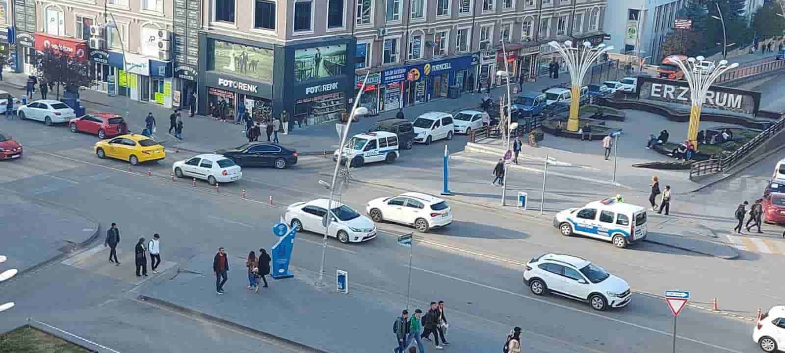 Erzurum trafiğine 1 ayda 3 bin 382 araç kaydı