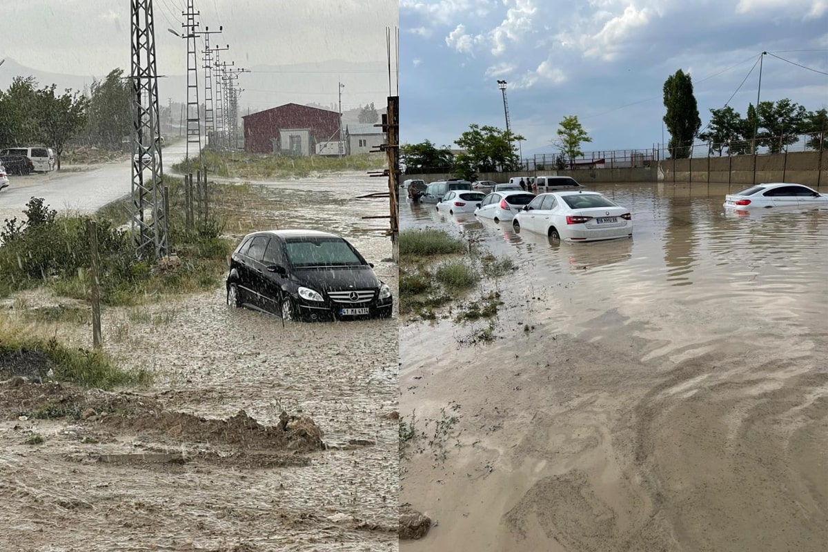 Iğdır ve Ağrı'da sel baskını