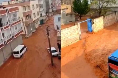 Şanlıurfa'da sağanak yağış sele neden oldu