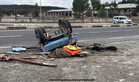 Sarıkamış’ta trafik kazası: 1 yaralı