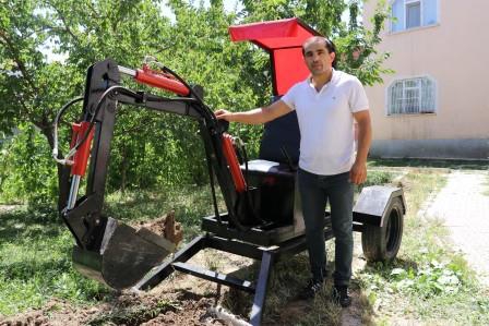 Van’da yerli tırdan sonra yerli kepçe de üretildi